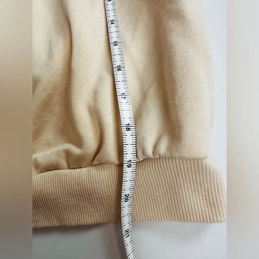 SHEIN Beige Malibu Crewneck Sweater